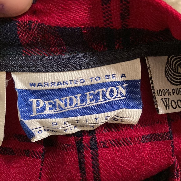 Pendleton tartan plaid pleated midi skirt - Picture 6 of 12